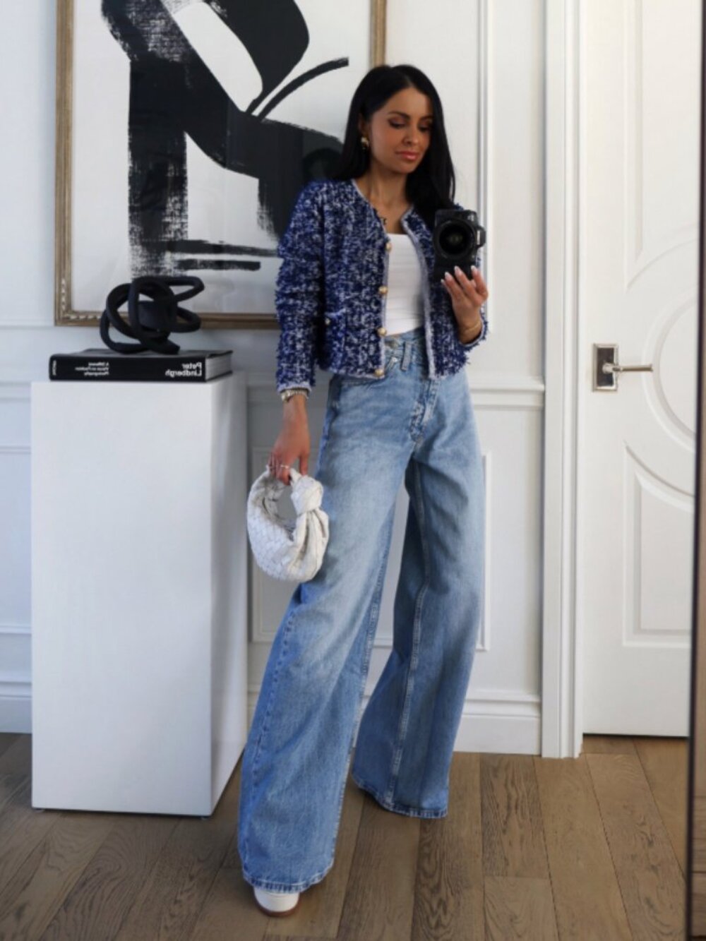 Zara Crossover Wide Leg Jeans